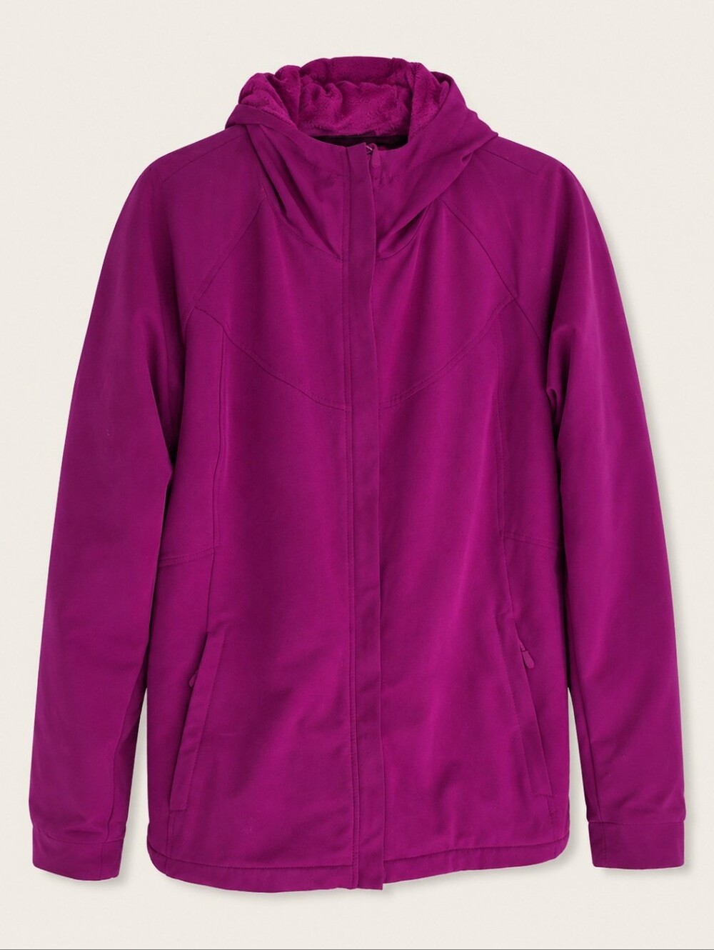 Kirkland Signature Magenta Fleece Lined Hooded Softshell Jacket XL